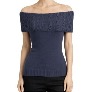 Dana Buchman Navy Blue Versatile Sweater